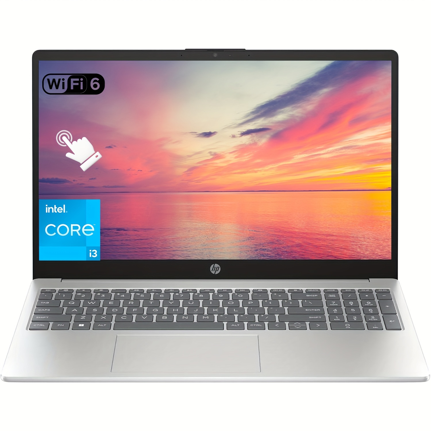 TEMU 15.6" Touchscreen Laptop For Business, Intel Core I3-1215u, 16gb , 512gb Ssd, Intel Uhd Graphics, Wifi 6e, Home