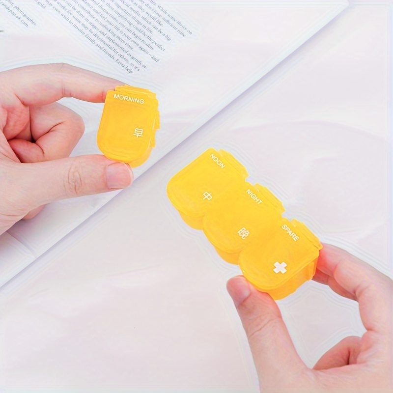 Detachable Four-Compartment Pill Box for Daily Medication