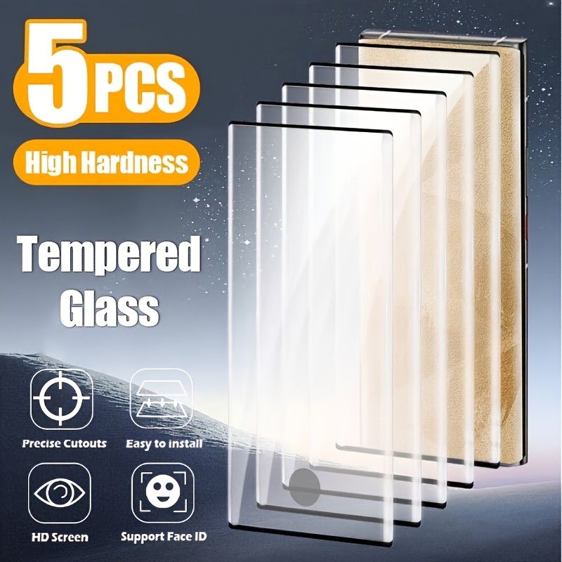 

Dalotou 5-pack Tempered Glass Screen Protector S24/s23/s25 /s23/s21/s20 Fe/s23+/s22+/note 20, Hd , Anti-scratch, Compatible, , -free, Full Coverage