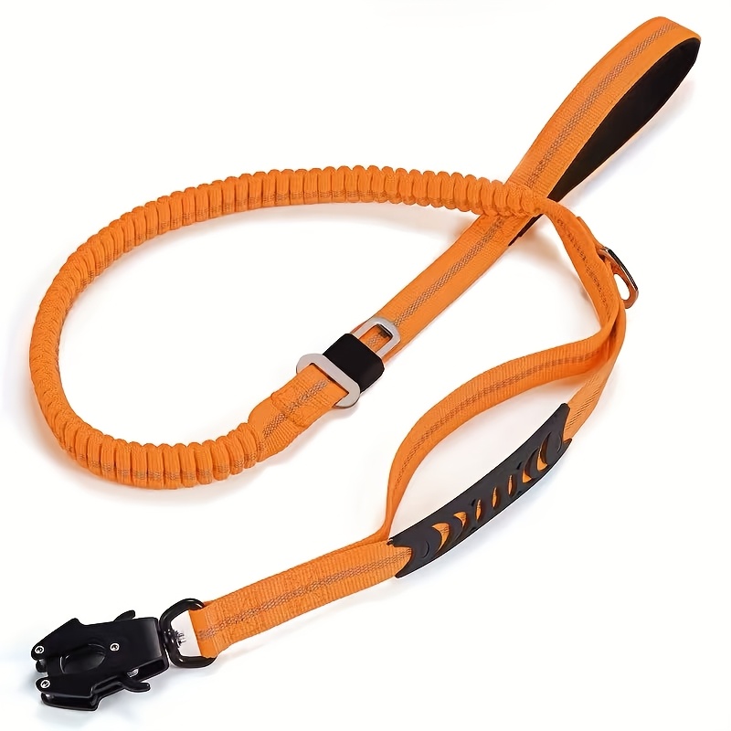 TEMU Laser-engraved Dog Leash With Buffer Function. Protective Reflective Dog Walking Rope. Tactical Quick-release
