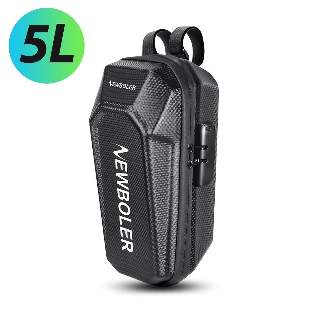 Image of Electric Scooter Bag Accessories, 3l/5l Electric Vehicle Bag With Password Lock Scooter Front Bag, Suitable For Commuting, Cycling Bag