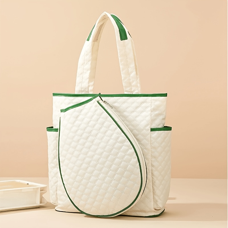 Image of 2-in-1 Tennis Tote Bag, Tennis Backpack, Racket Backpack, Tennis Bag, Extra Large Quilted Pickleball Racquet Bags, And Lightweight For Men And Women