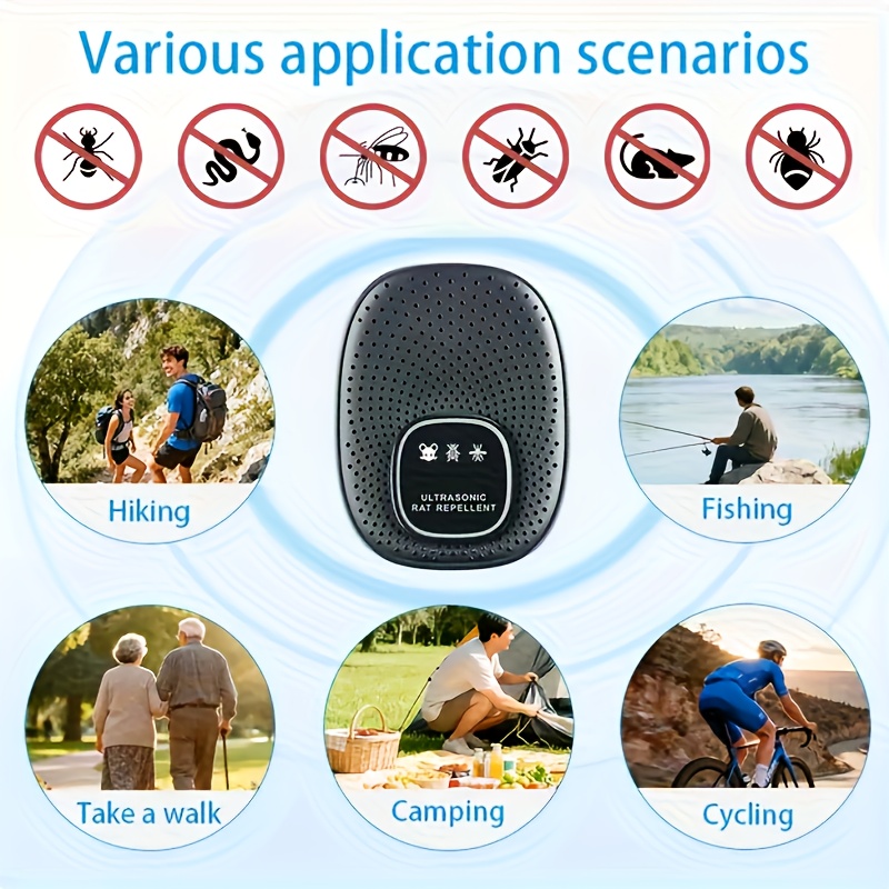Un Repelente Ultrasónico de Mosquitos - una Herramienta Electrónica Adecuada para Hogares, Apartamentos y Oficinas - Mantiene a los Mosquitos Alejados Durante Momentos Relajados en Interiores + Ultrasónico + Dispositivo Repelente de Roedores