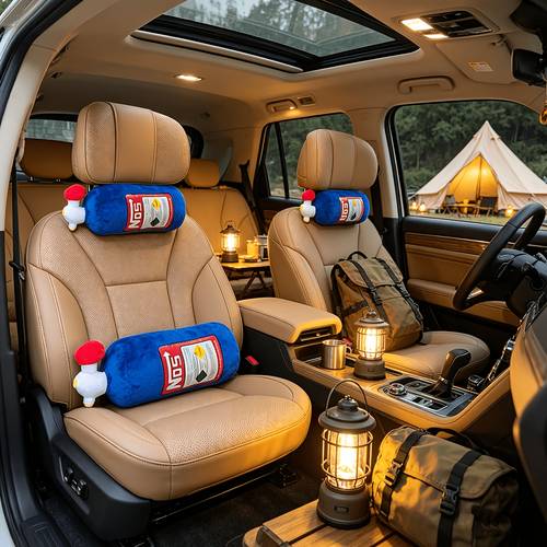 imagen del artículo reposacabezas para coche, soporte para cuello y hombros para conductores, reposacabezas ergonómico cervical de espuma viscoelástica, regalo para hombres y mujeres, diseñado para camiones para conductores