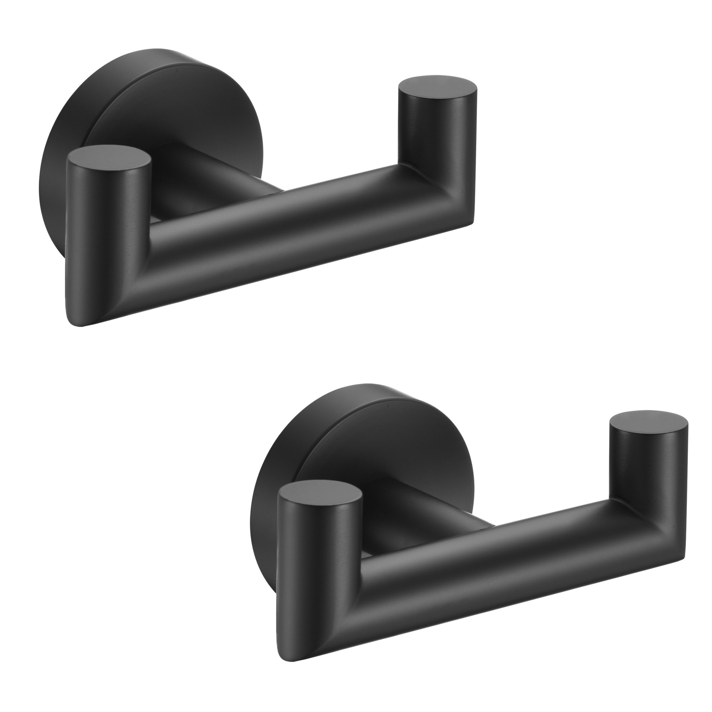 2pcs Towel Hooks,towel Hook For Kitchen Bathroom,sus304 Stainless Hook,heavy Duty Double Towels Holder Hooks For Hanging Towels,coats,sponges,clothes,wall Mount