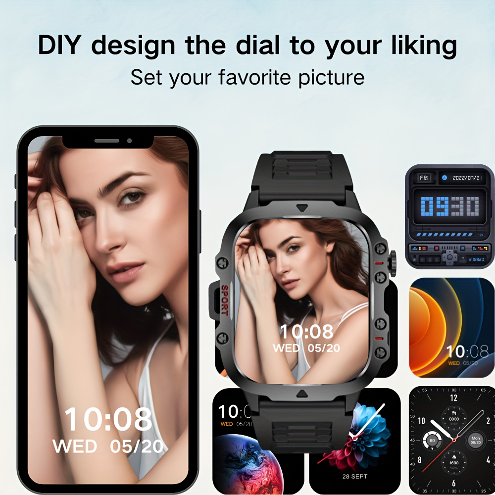 new smart watch hd display full screen call Temu Nigeria