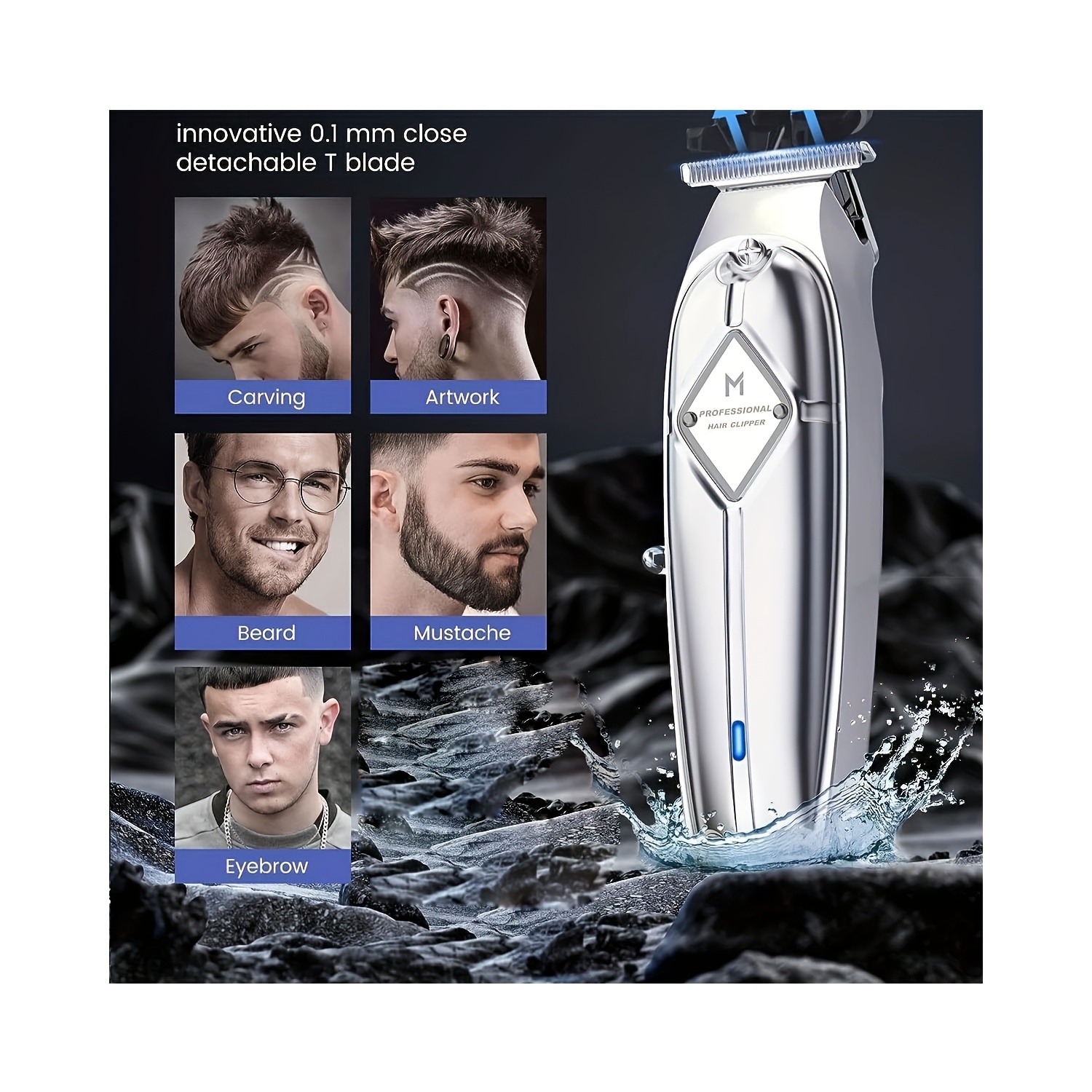 Professionele T-Blade Tondeuse en Trimmers Set