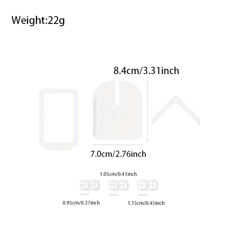 E-shop 5-teiliges Set für die Einbringung von Stecknägeln für die Herstellung von Ohrhänger aus Polymerklötzen, Einbringwerkzeug für Stecknägel,