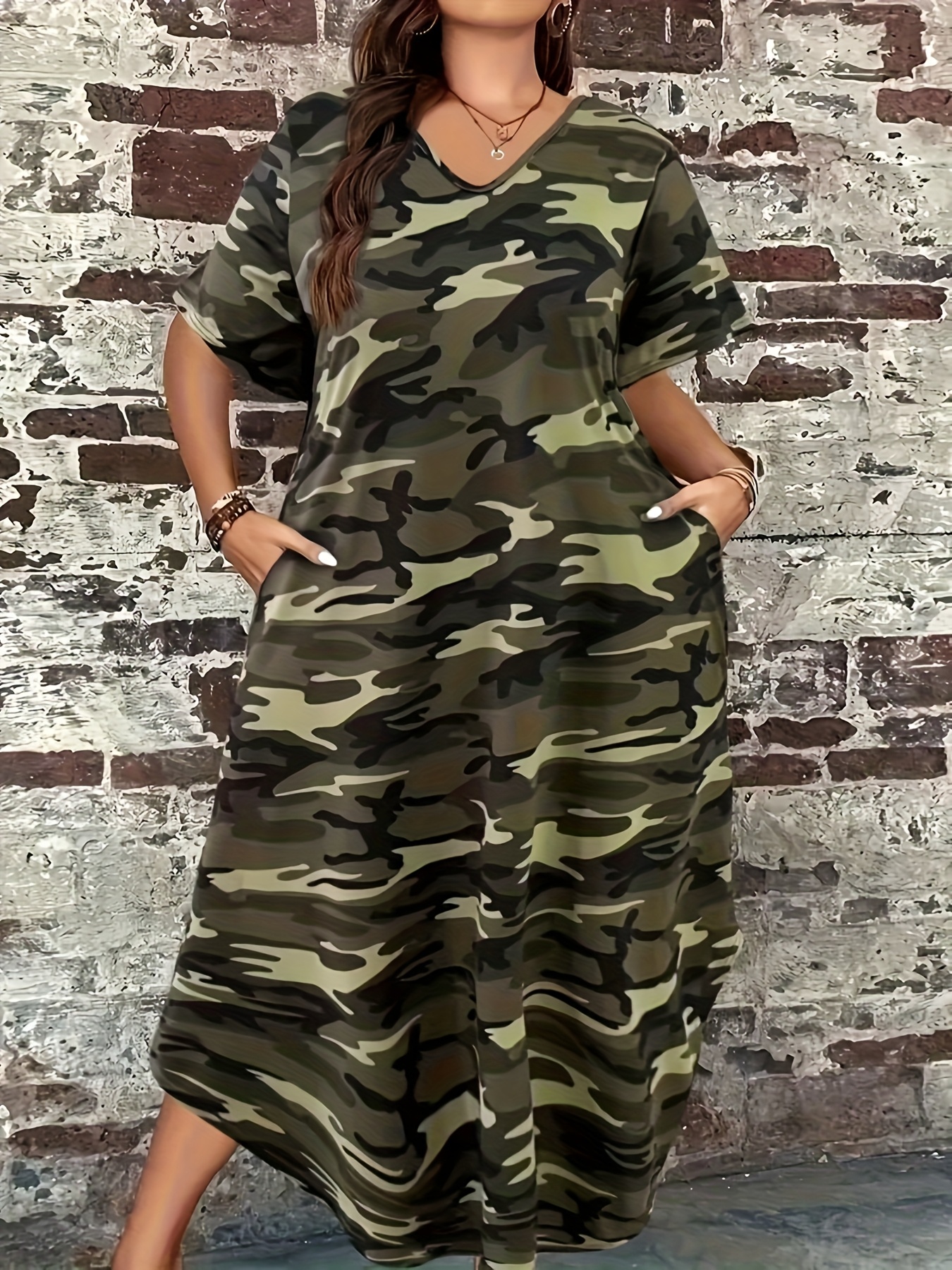 camouflage dresses sold on Temu United States