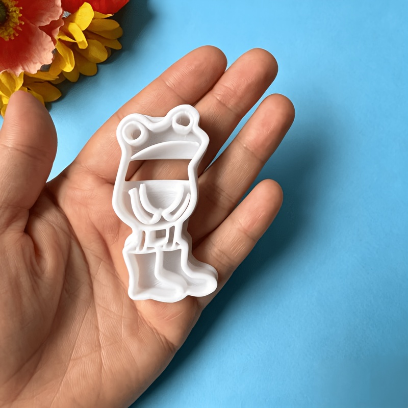 Image of 1 3d Printed Rain Boot Frog Clay Mold, Plastic Clay Tool For Earrings, Pendants, And Brooches, Whimsical Rustic-style Handmade Jewelry Making Material, Ideal For Beginners And Artists