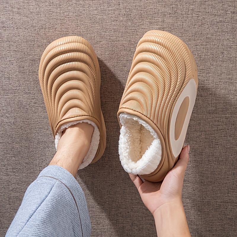 TEMU Fashionable Elegant Fleece-lined Shoes, Non-slip, Casual Slippers - Women's Slippers, Perfect For Indoor/outdoor Use, Ideal Gift For Home And