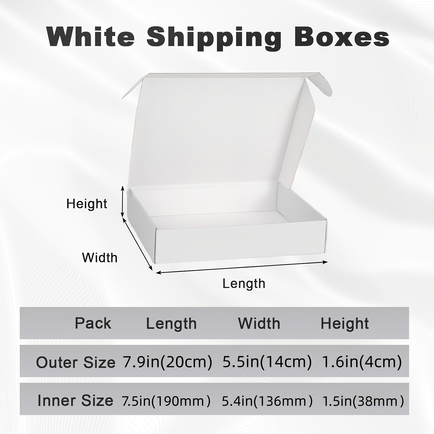 50pcs 200x140x40mm Corrugated Shipping Boxes, Small Parcel Boxes, Postal Packaging Boxes For Business, Shipping, Storage Or Gifts