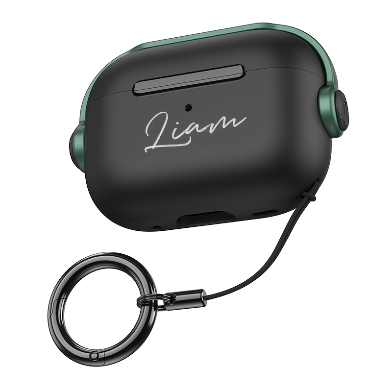TEMU Custom Diy Text Multi-functional Earphone Case With Pendant Hook, Suitable For Earphone Case Pro 3