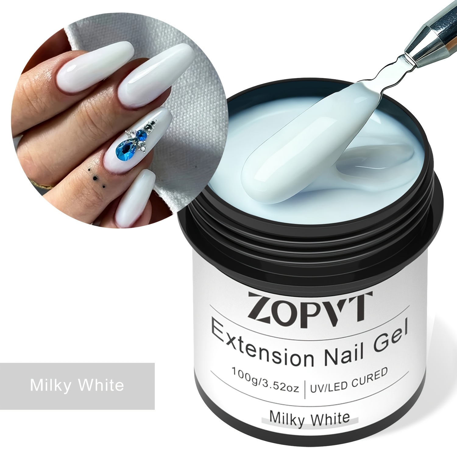 100g Large Capacity Nail Extension Gel, 7 Popular Color Options, Gel Polish Builder & Shaping Extension Gel, Led , Long-lasting, Wear-resistant, Non-yellowing, Suitable For Beginners, Home Use, Diy