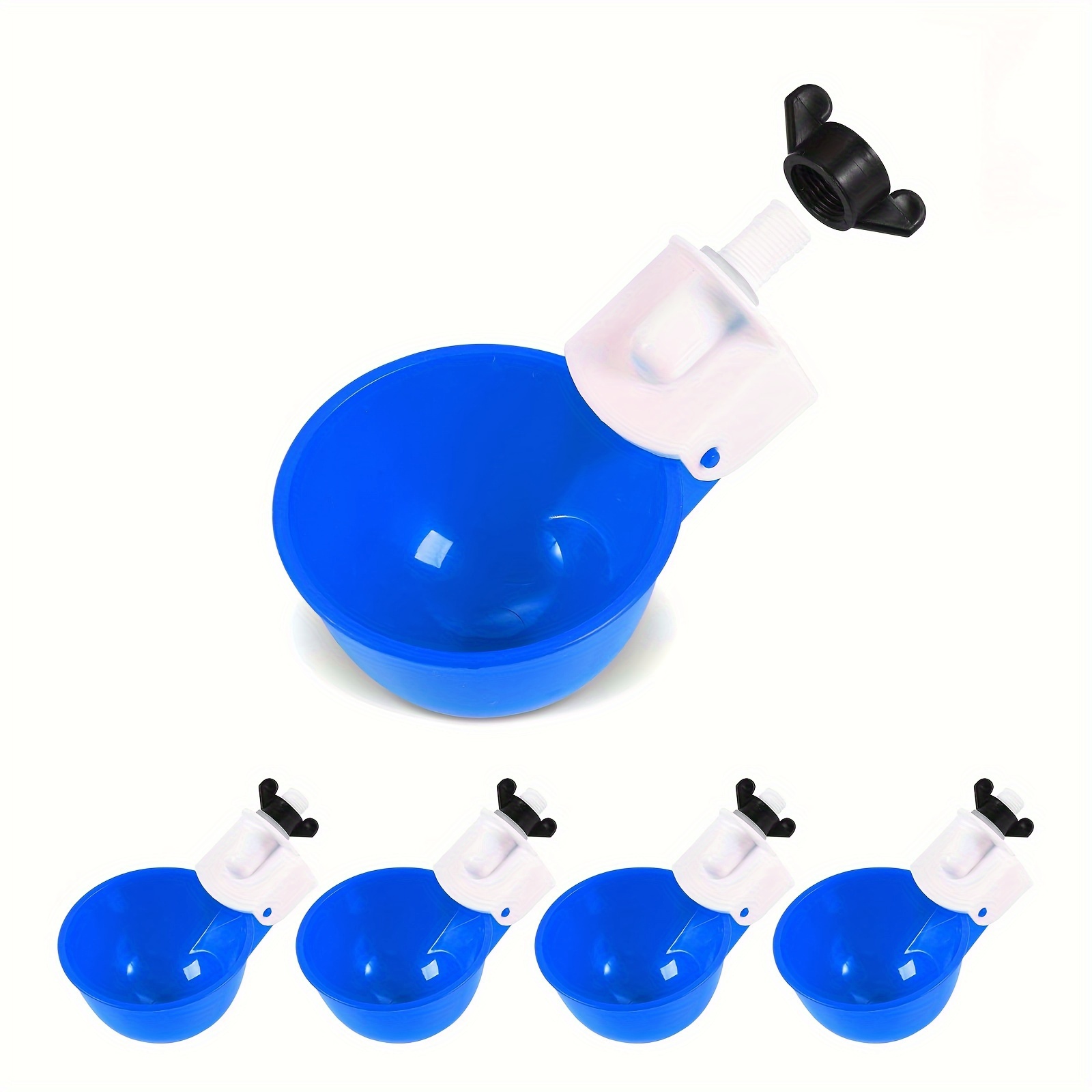 

Tgeyd 5/10pcs Waterer Cups - Diy Large Drinking For Poultry, Ducks, Quails, Rabbits &