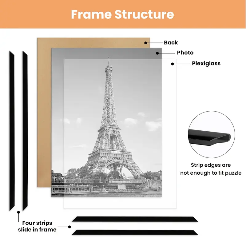 Aericanflat 12x18 Poster Frae with Polished Plexiglass - Set of 5 Aericanflat 12x18 Poster Frae with Polished Plexiglass - Set of 5