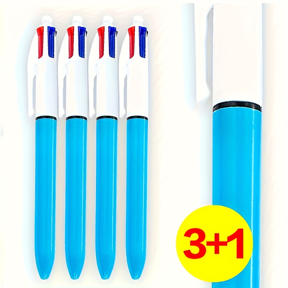 4pcs 4 color pen multi color pen ballpoint pen medium 1 0mm 0