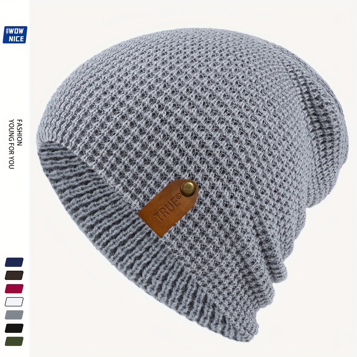 TRUE Simple Lightweight Stretchy Winter Beanie Hat