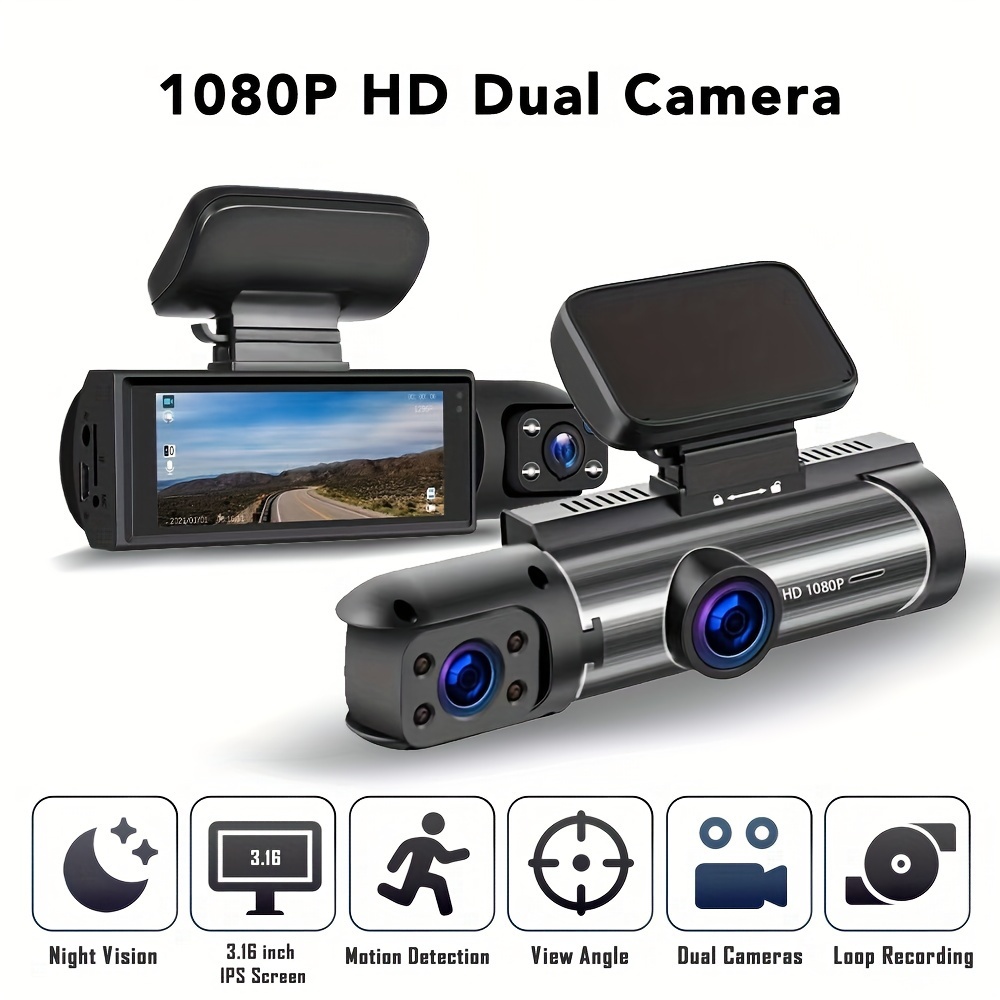 1pc q2 cámara salpicadero 2.0 pulgadas cámara - Temu Peru