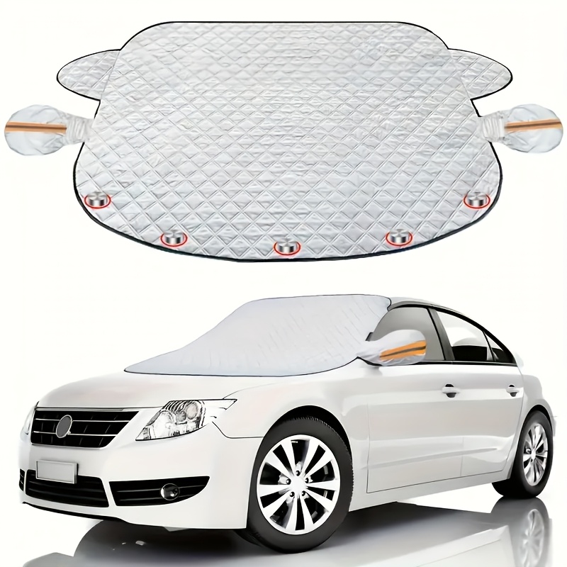 TEMU 1pc Car Snow Cover, Portable Car Snow Shield, Magnetically Fixed, Full Coverage, , Stable And Secure, Windshield Snow Cover, Snowproof, ,