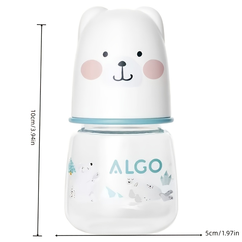 60ml Soft Cute Bear Baby Bottle, Food-Grade & Drop-Proof