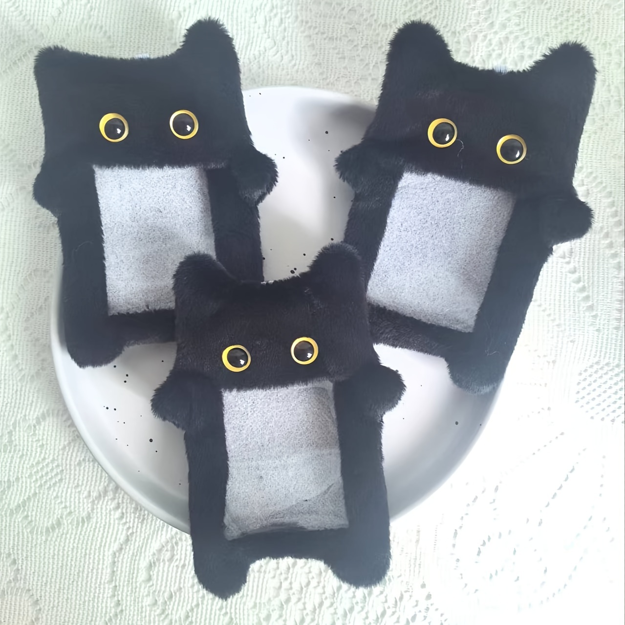 

1pc Cat Display Id Keychain