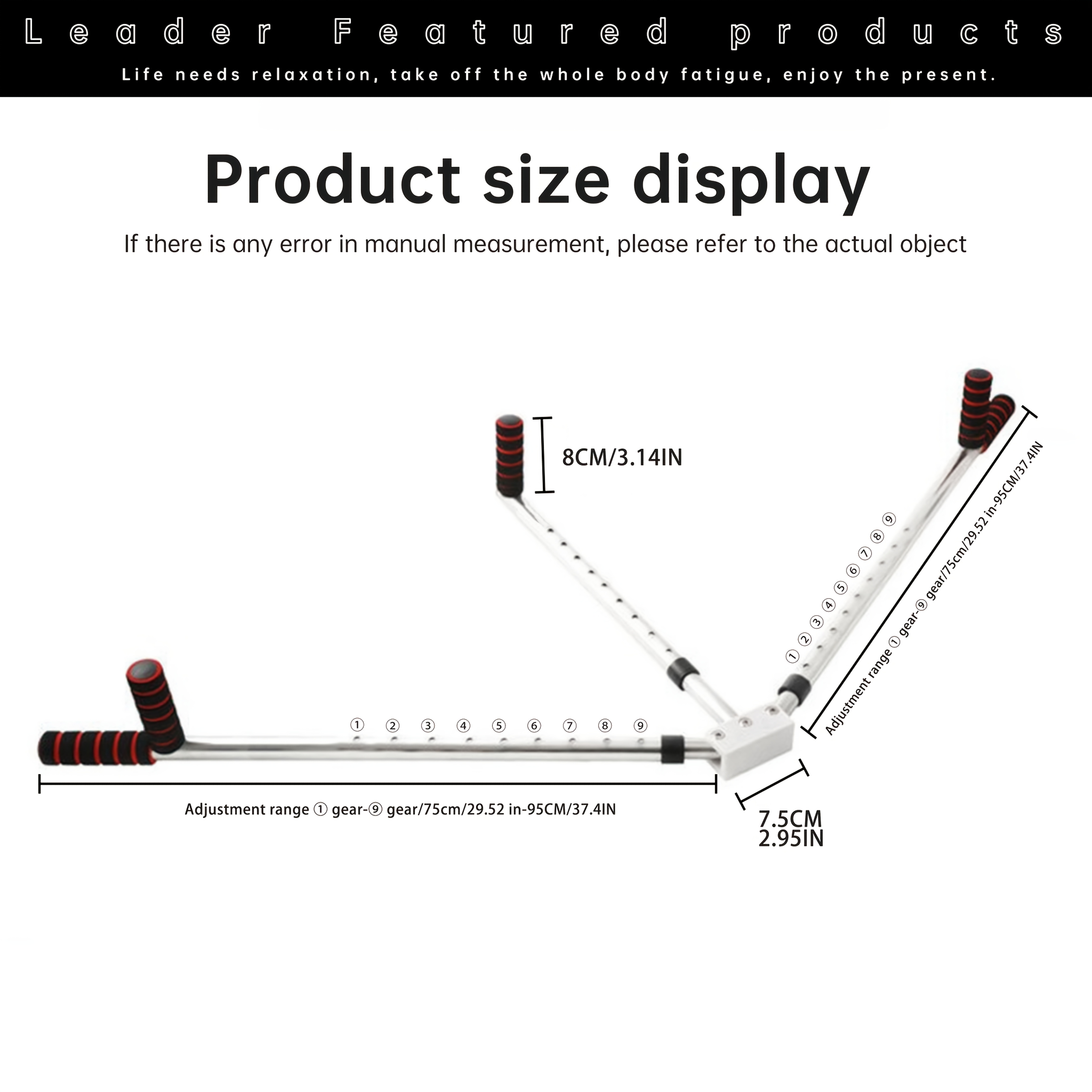 9-Adjustable Yoga Leg Stretcher, Stainless Steel Flexibility Trainer for Yoga, Ballet, Dance, Gymnastics & Boxing – Enhance Flexibility & Range of Motion – Perfect Gift for Women’s Day, Teacher’s Day, Mother’s Day & More