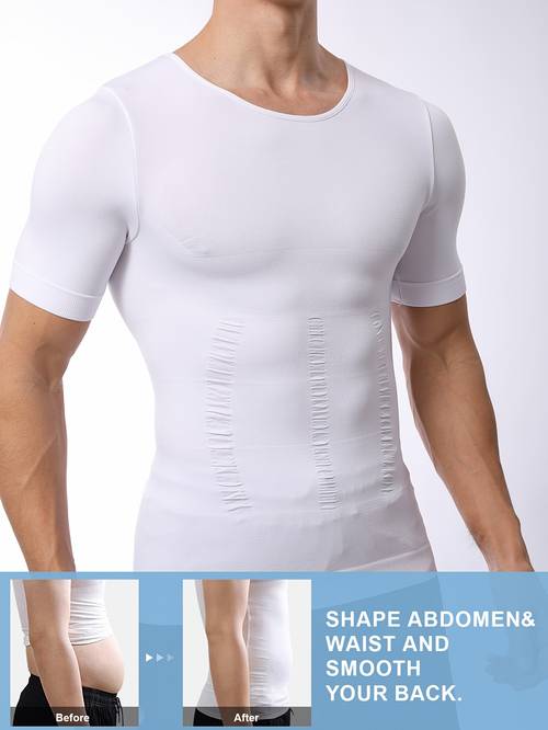 mens muscle fit t shirt stretch gym casual shirt snug tee for workout casual attire non transparent athletic top stretchable fabric fitness apparel breathable material short sleeve enthusiasts