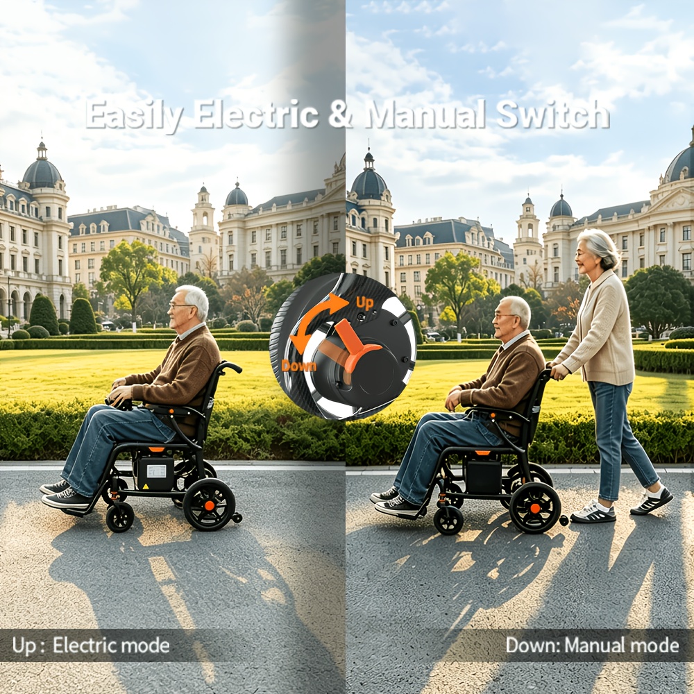 carbon fiber 25   range adult electric wheelchair no installation   folding and   lightweight 15kg 300lbs load capacity compact enough to   luggage     beach   portable power chair Product details 1
