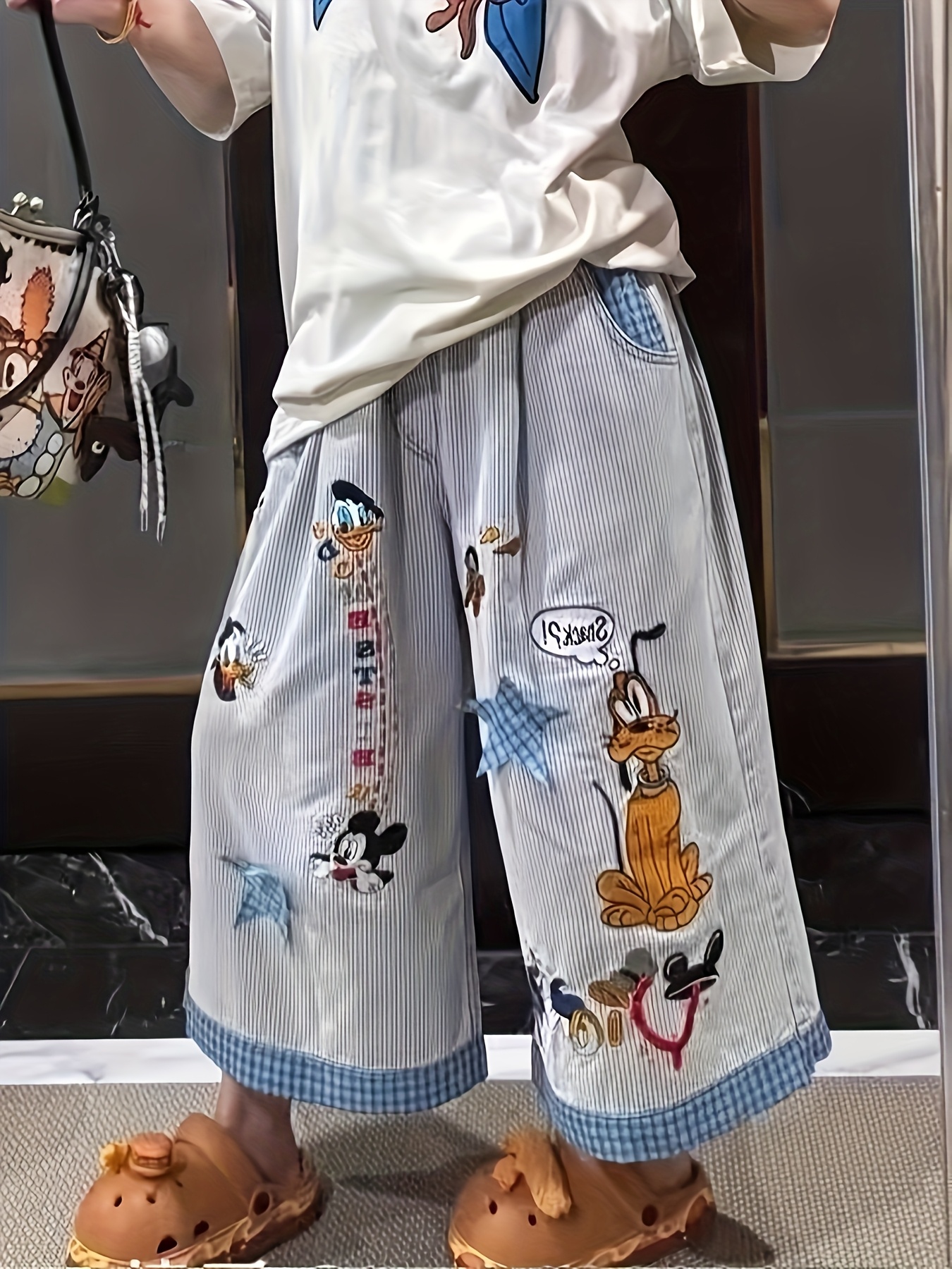 cartoon jeans sold on Temu United States