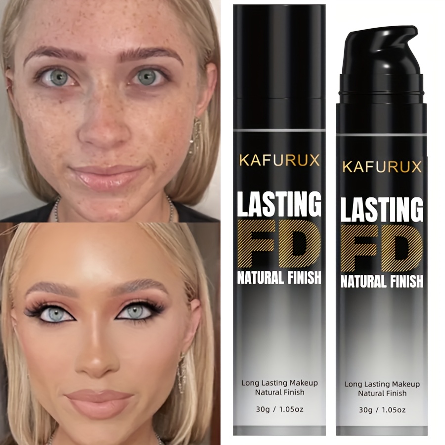 Kafux Ultra Hd Perfect Liquid Foundation - Natural Finish, Lightweight Texture, Full Coverage For Types, Light To Medium Shades