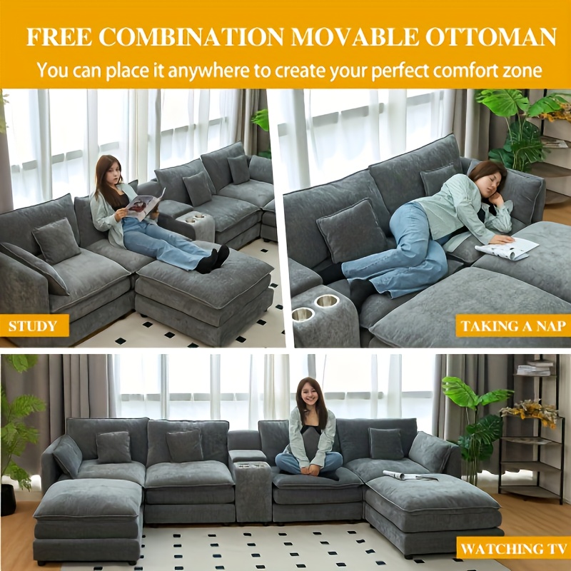 piece upholstered sectional sectional sofa couch seat Temu