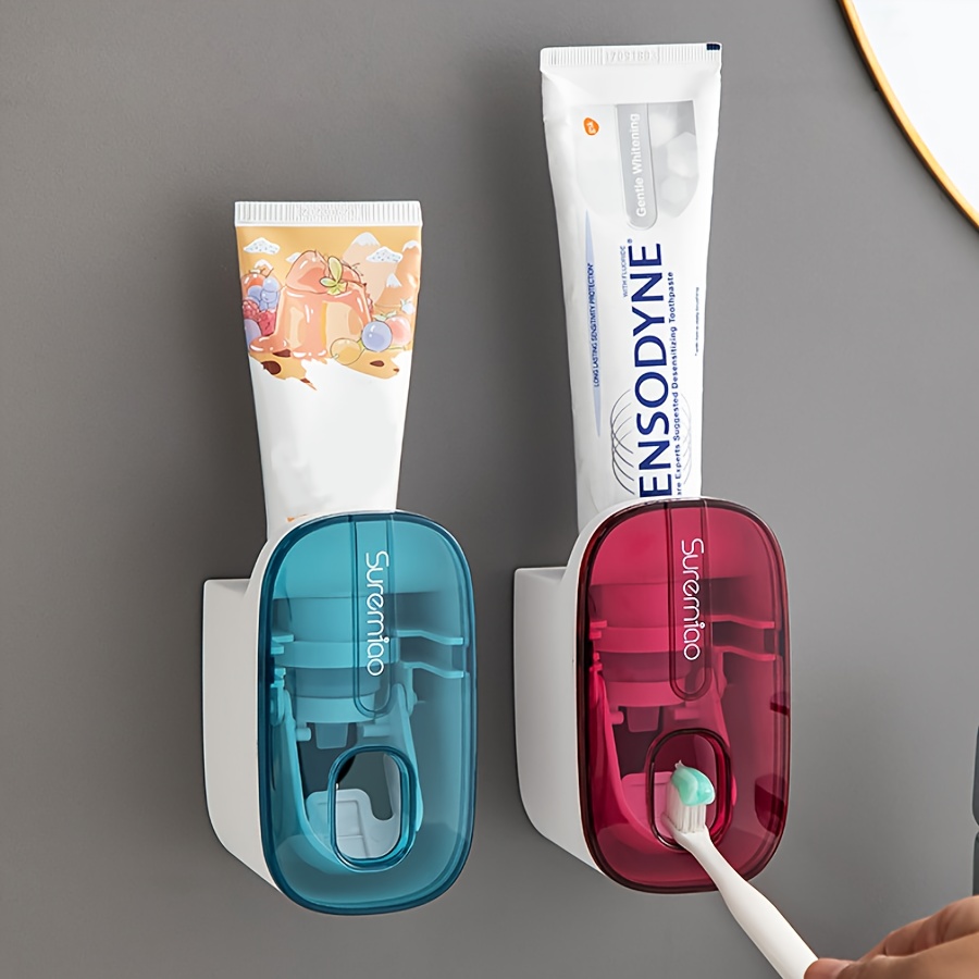 

Wall-mounted Toothpaste Squeezer Dispenser - Automatic No-punch Toothpaste Squeezer With Removable Cover, Battery-free Operation