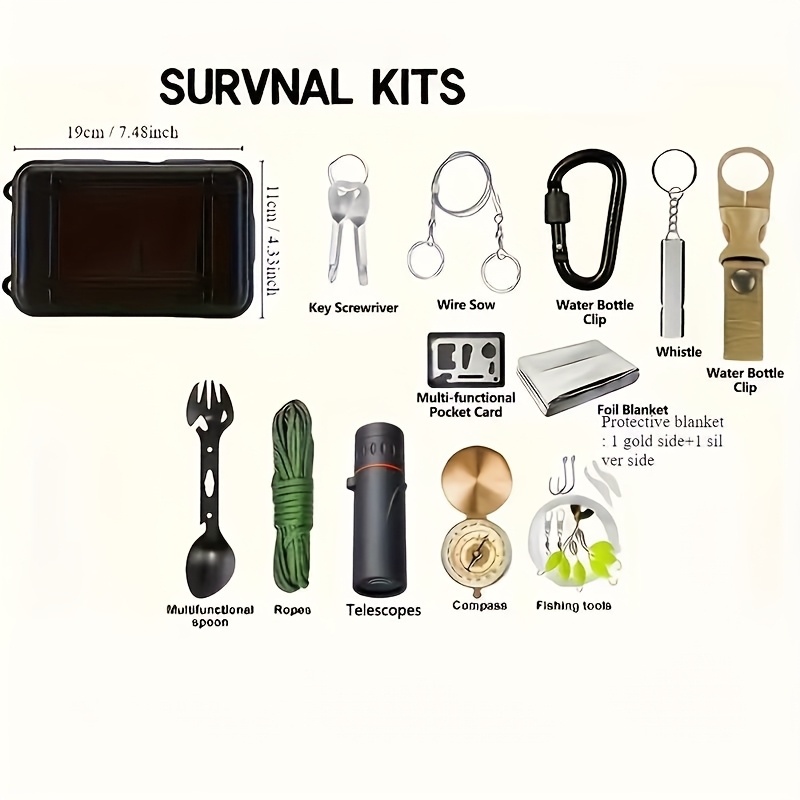 Outdoor Camping Gear Set with Essential Adventure Tools