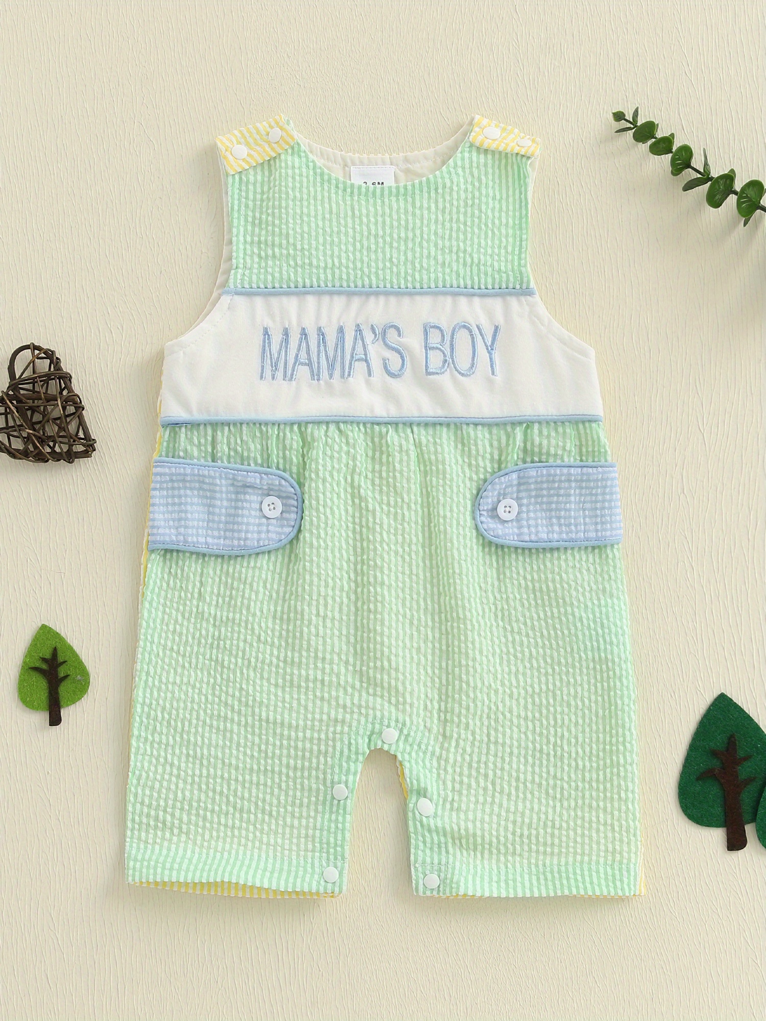 baby boys sleeveless tank romper striped summer jumpsuit Temu