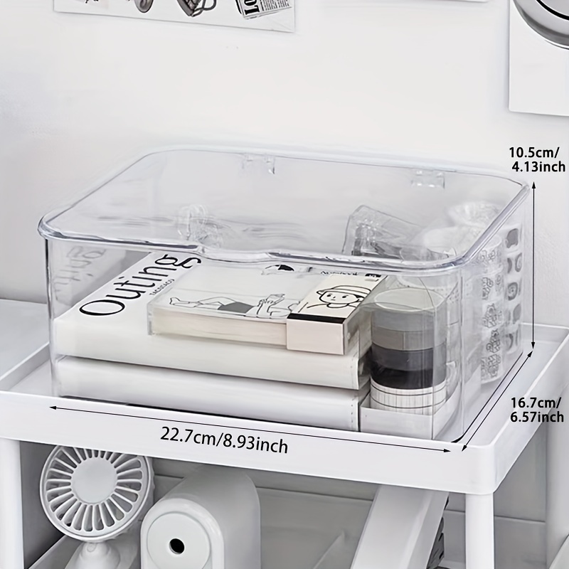 Transparent File Storage Box Large Capacity Storage Box For - Temu Australia