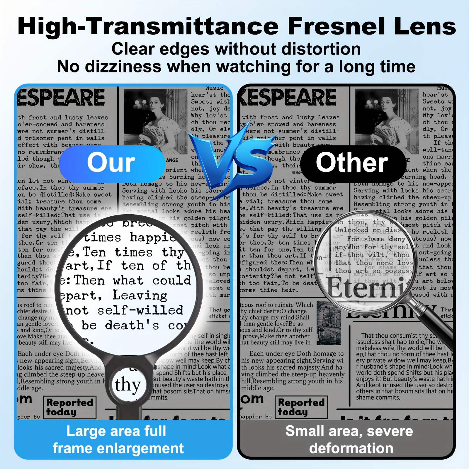 led reading lamp portable and lightweight offers reliable lighting for reading studying   with dual lens 5x 10  for   detail battery powered with two aaa carbon batteries Product details 1