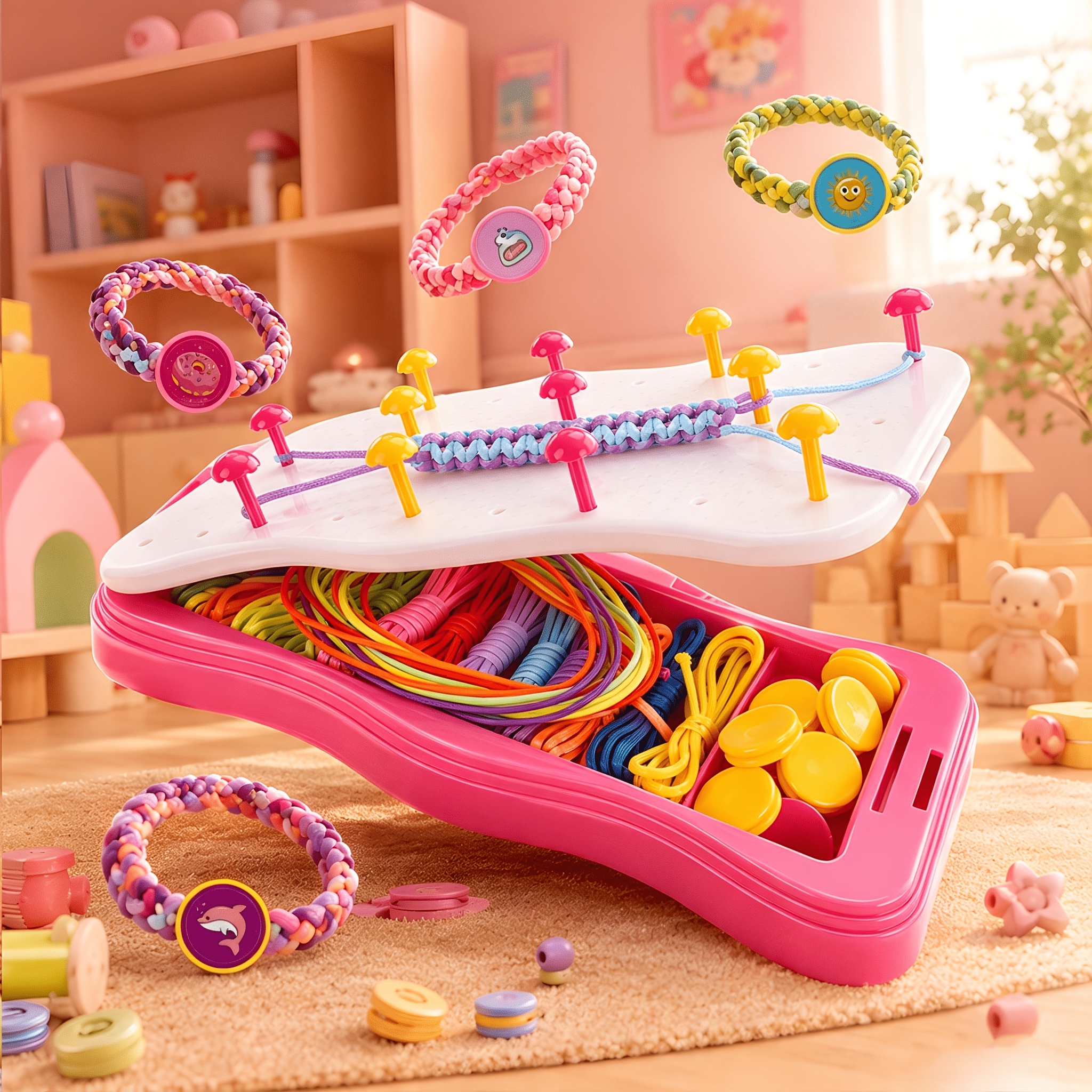 Friendship Bracelet Making Kit for Girls, DIY Craft Gift