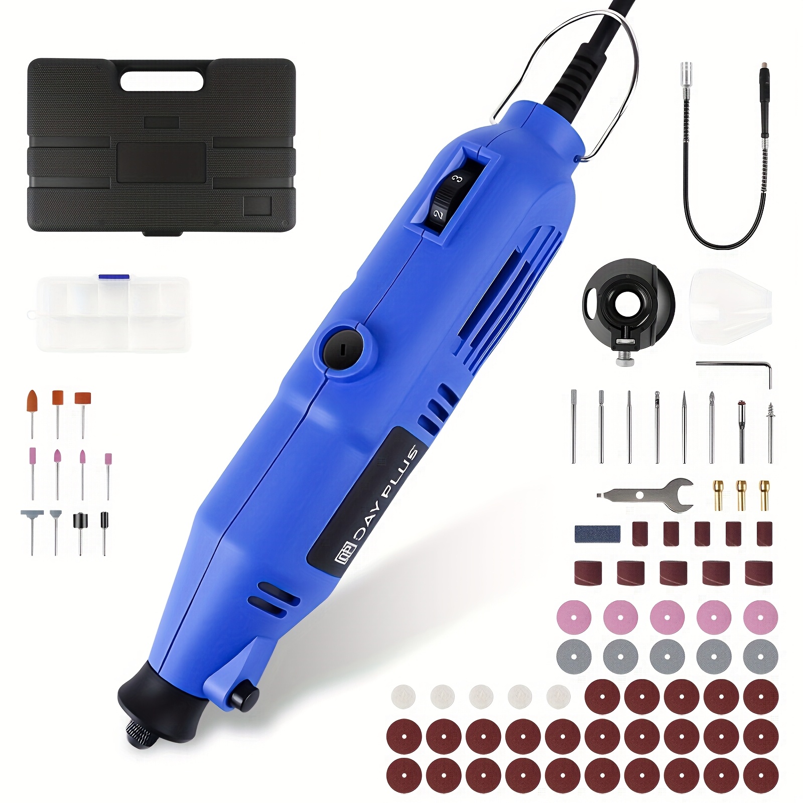 Rotary Tool Power Tool With 80 Accessories, Variable 10000 - 32000rpm, Mini Multi Tool Kit Set For Carving, Engraving, Grinding, Sharpening, Cleaning, Polishing And Sanding
