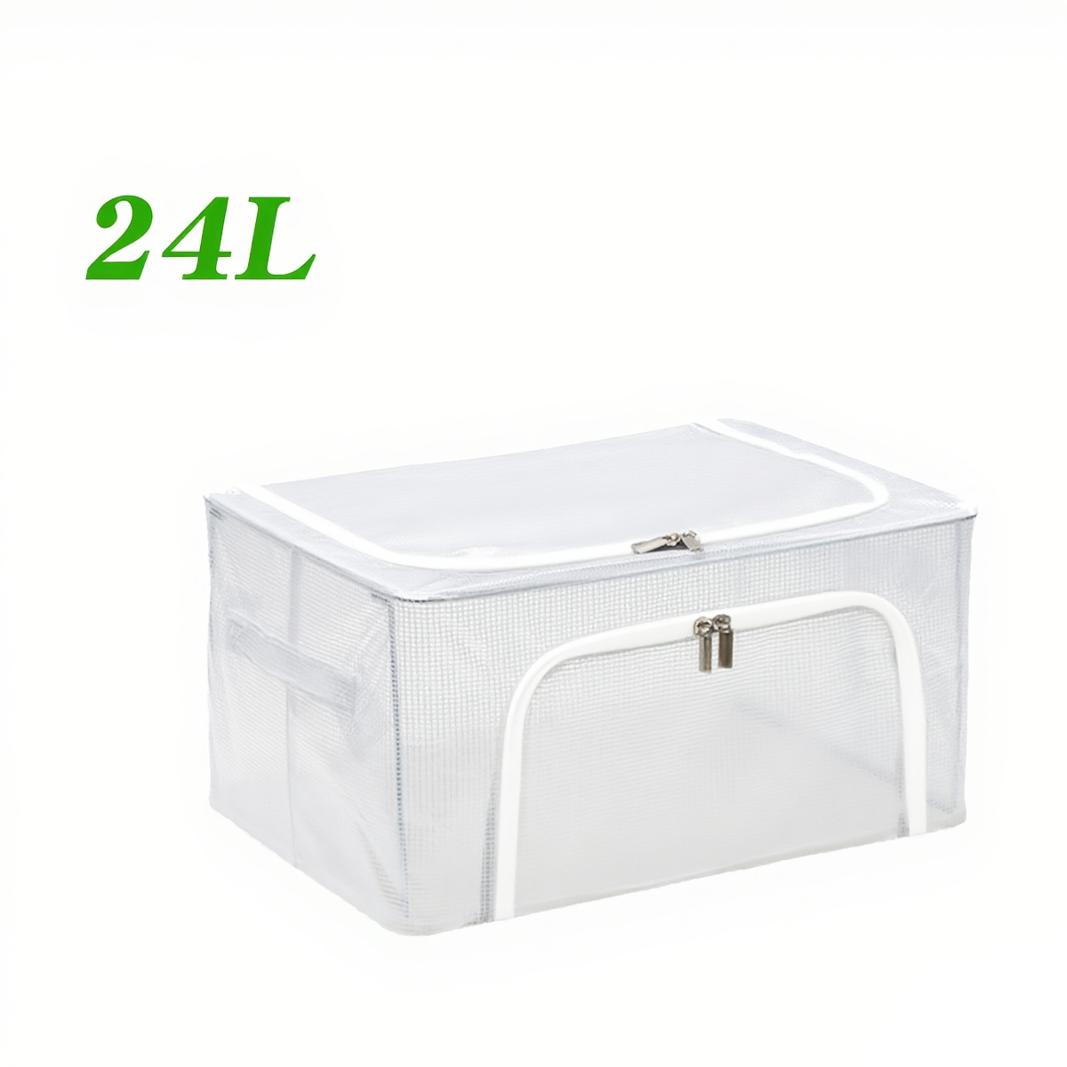 TEMU Boîte de rangement pour vêtements, Housse de en tissu pour vêtements, Organisateur pliable pour penderie, Bac de rangement pour de dortoir,