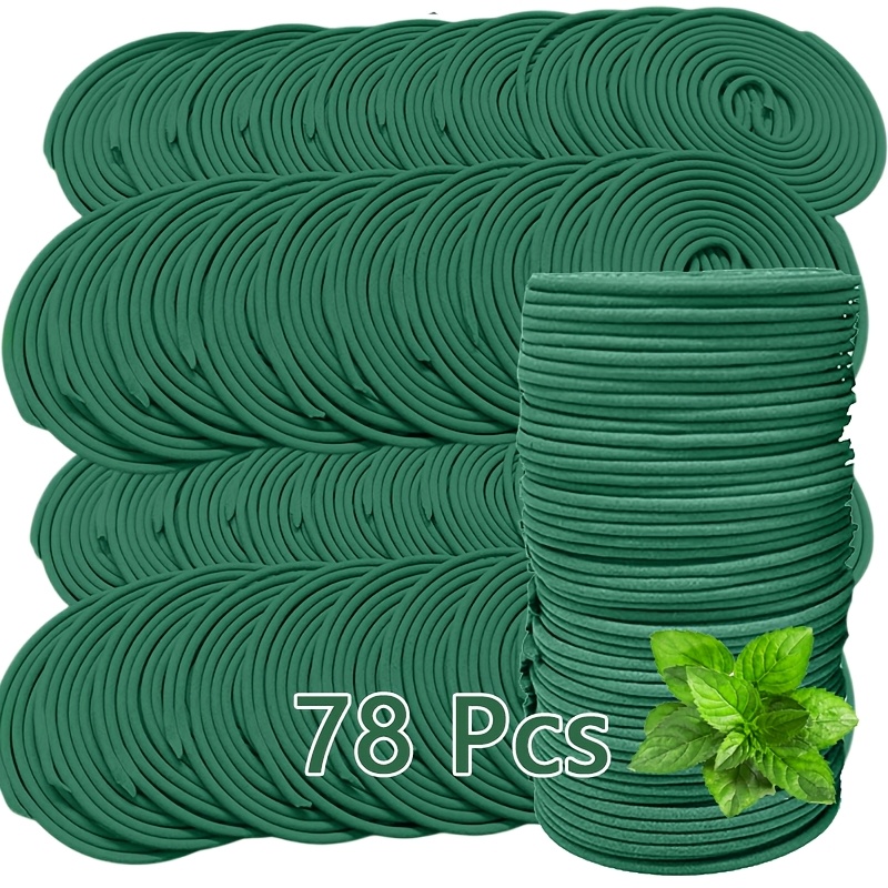 Image of 24/78pcs Extended Citronella Oil Natural Lavender Coils - Natural Scent For Outdoor, Poolside, Patio, Porch, Deck, Camping And Hiking - Perfect For Halloween, Christmas, Easter Decor