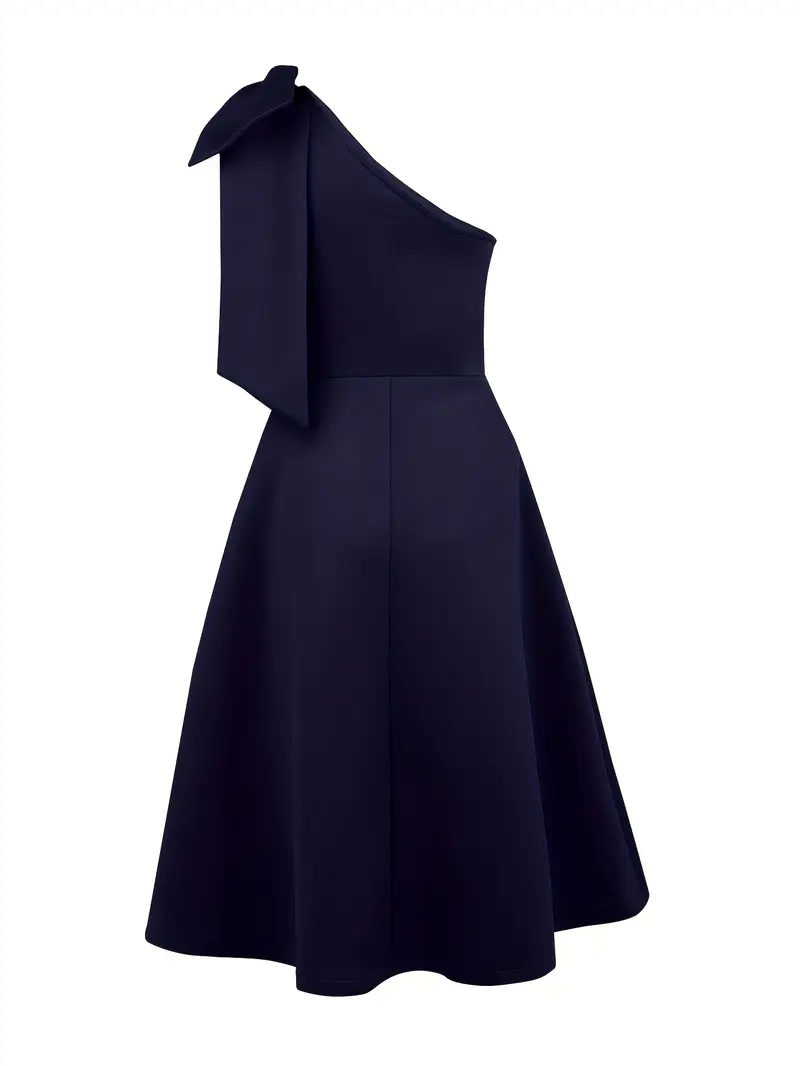 gal meets glam one shoulder dress Gal Meets Glam Yvonne Dream One-Shoulder Dress Bow