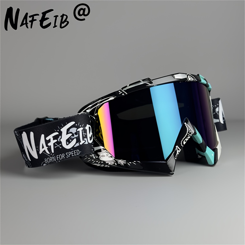 NAFEIB Adjustable Anti-Fog Ski Goggles for Adults - Made from TPU Material, Featuring a Random Design, Perfect for Snowboarding, Skating, And Outdoor Skiing. These Durable Ski Goggles Are Great for Everyday Use And Make an Excellent Gift for Special