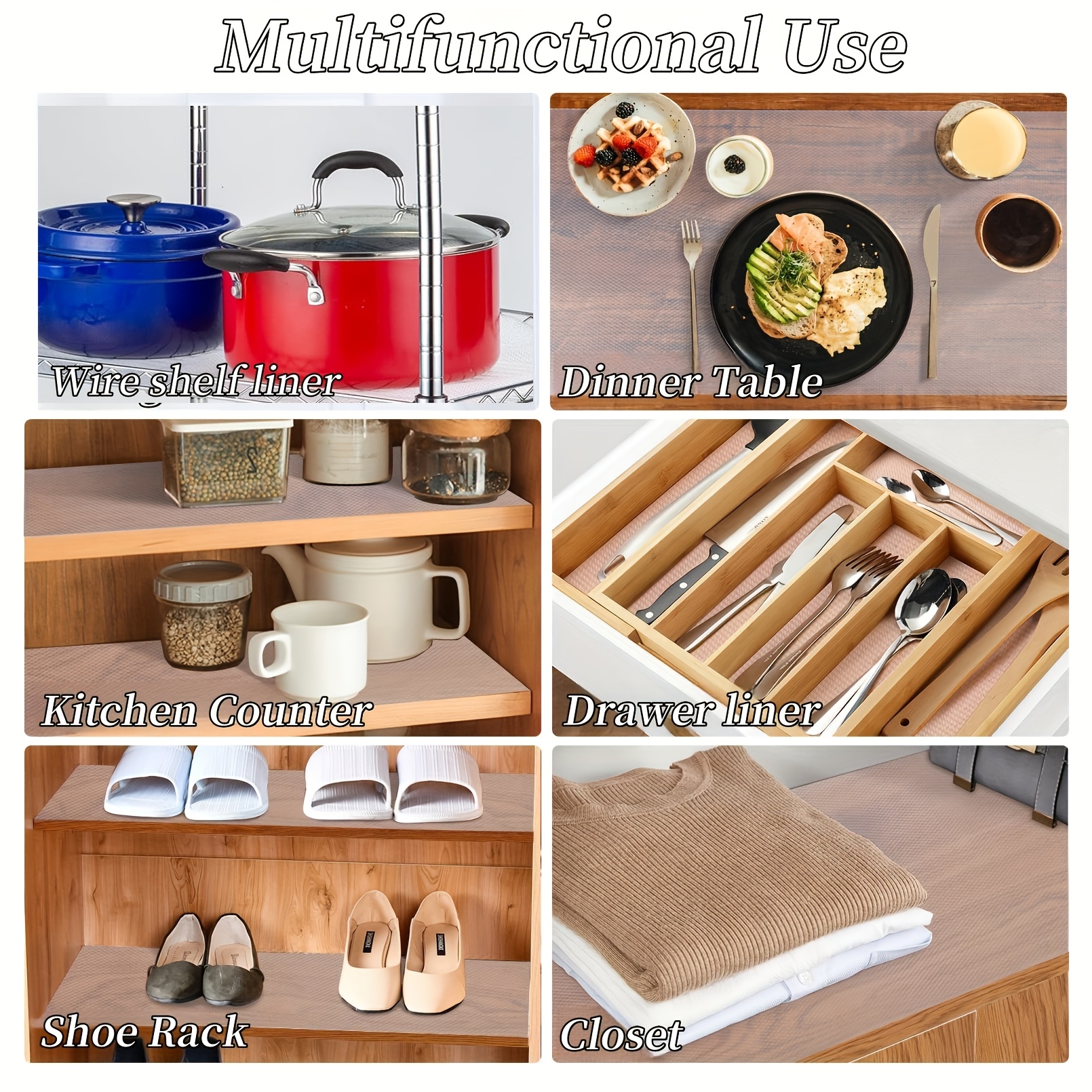 Tapis Réfrigérateur Revêtement De Tiroir Pour Placard De Cuisine, Tiroir, étagère Revêtement Antidérapant