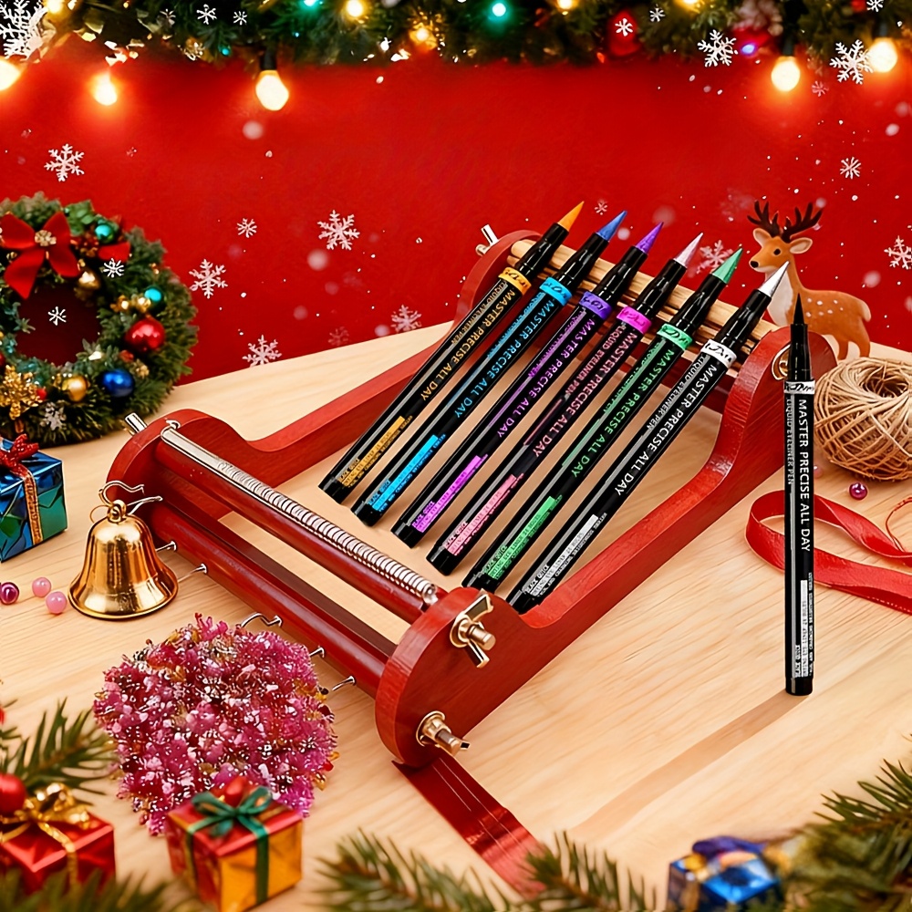 7 color liquid eyeliner and eyeshadow pencil dual headed design long lasting non smudge fashionable makeup for spring and summer Product details 2
