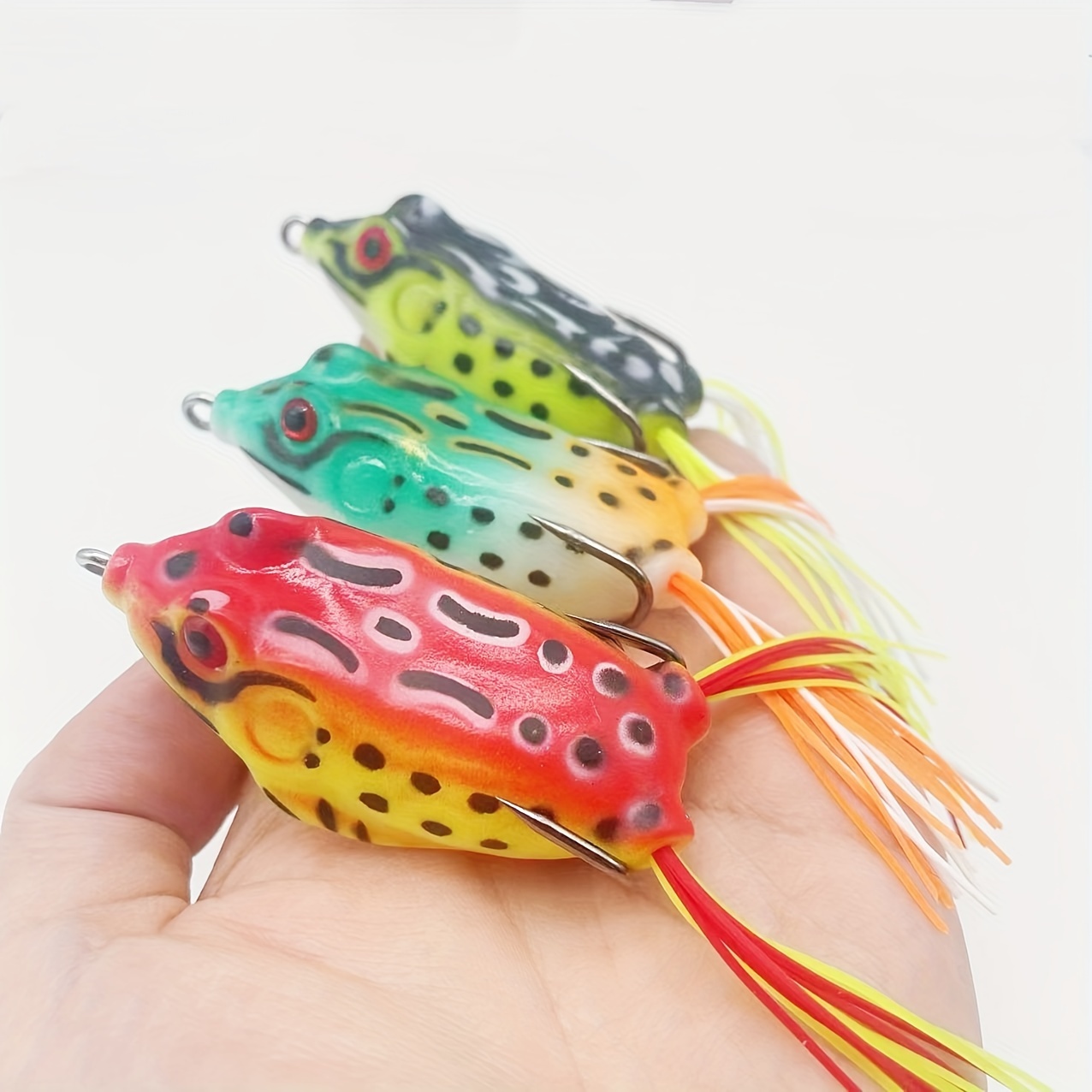 

1pc/3pcs Frog Fishing Lure, Soft Bait Pike Wobblers, Artificial Bait, Fishing Tackle