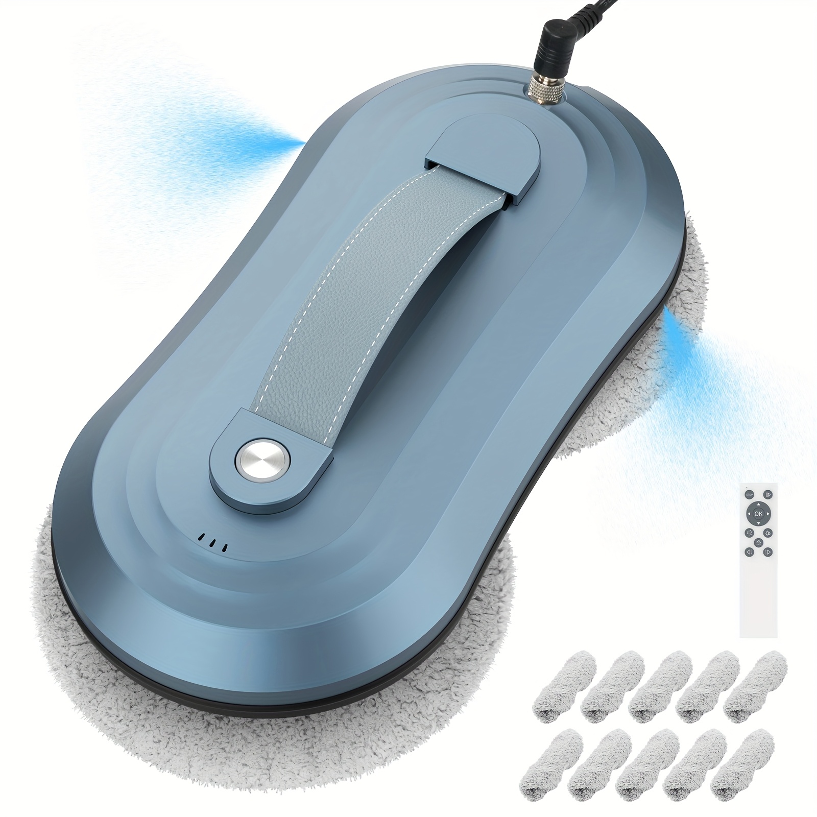TEMU Advwin Window Cleaner Robot, Automatic Cleaning Robot Window Washer With Dual Water , 2800pa Suction Electric Window Cleaner, Suitable For Glass