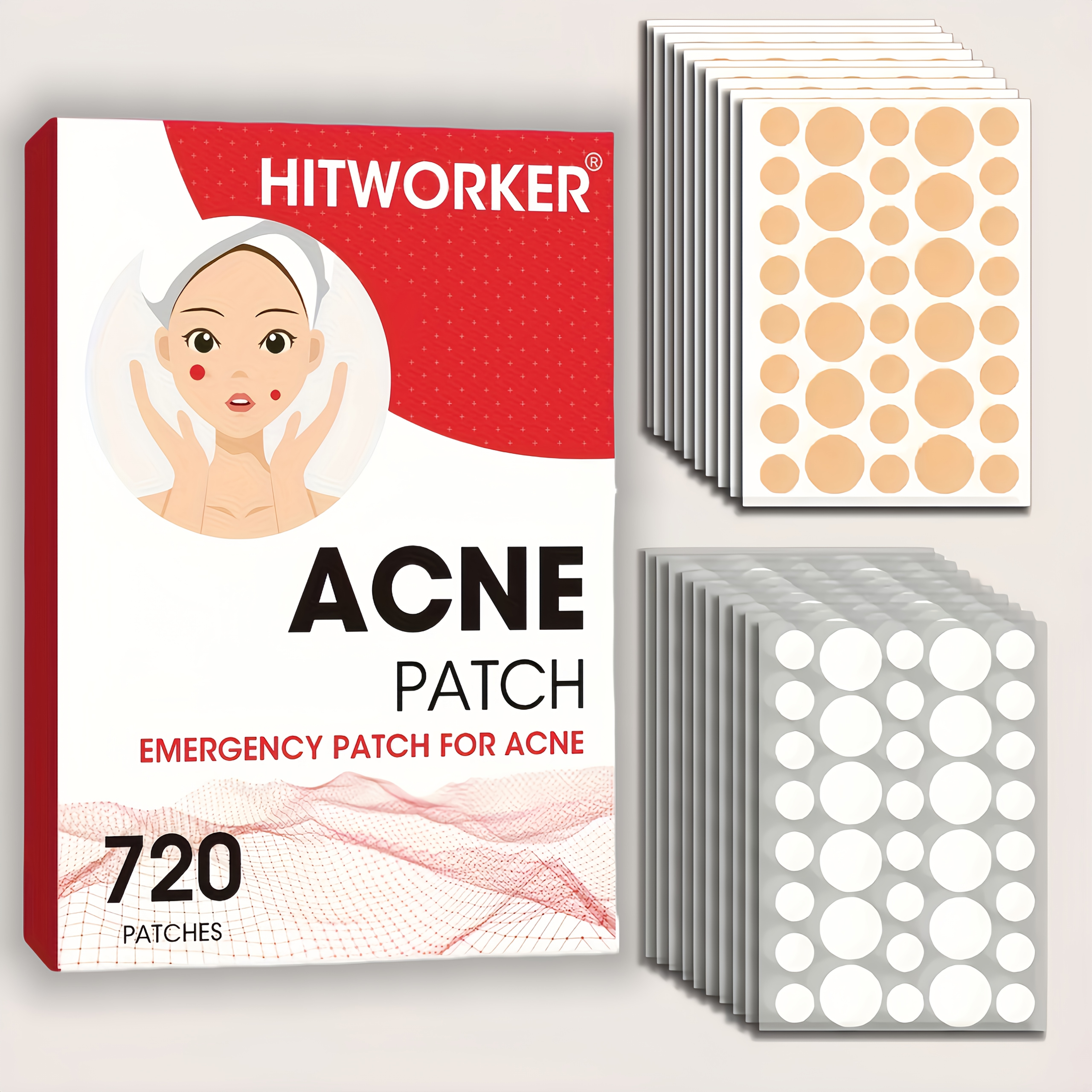 720 count hydrocolloid patches   alcohol free hypoallergenic spot targeted     tones day night use ideal for pore cleansing pore cleansing strips patches