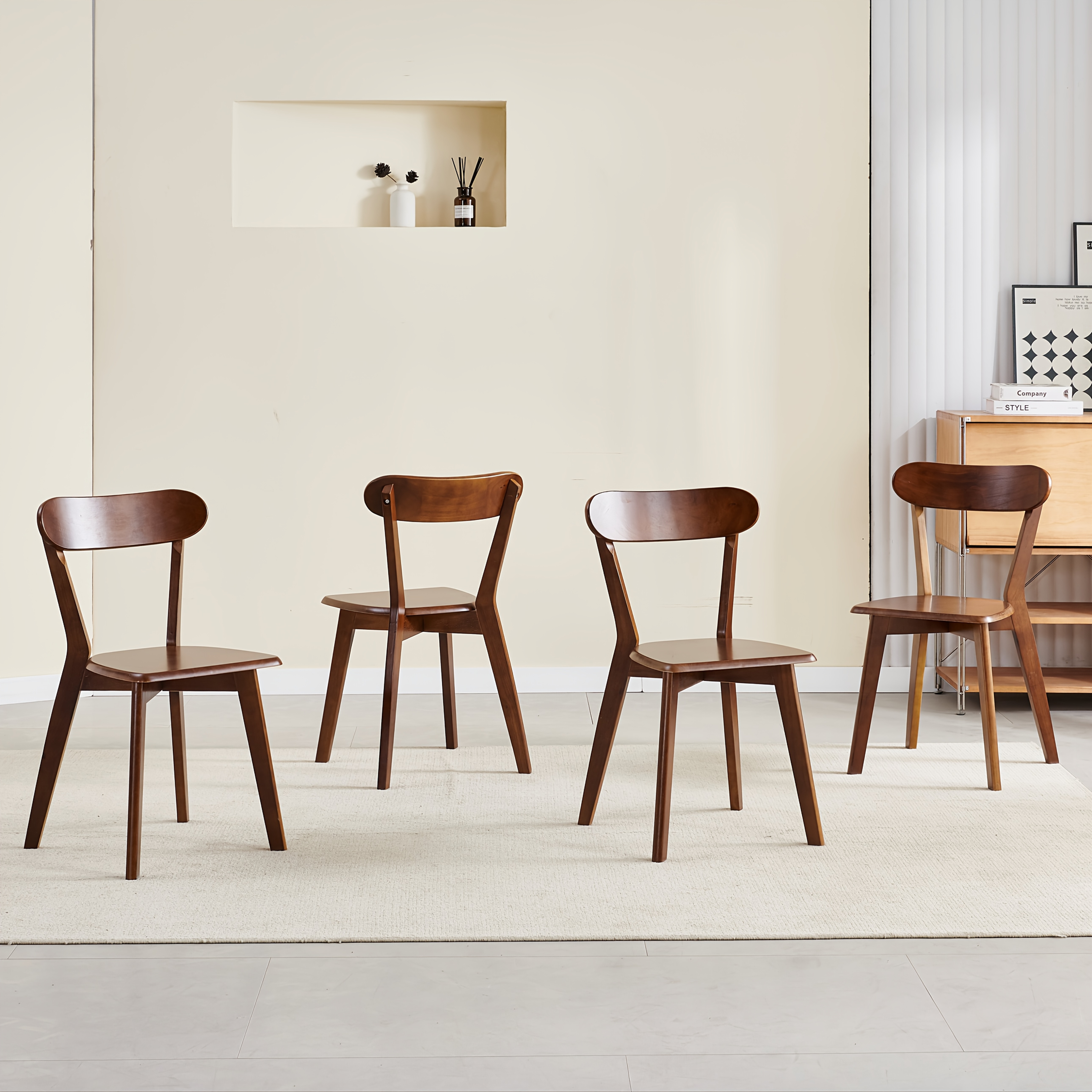 Image of Chair, Chair, Dining Chairs Set Of 2/4/6, With Solid Wood, Country Farmhouse Chairs For Home Kitchen/dining Room/restaurant/patio