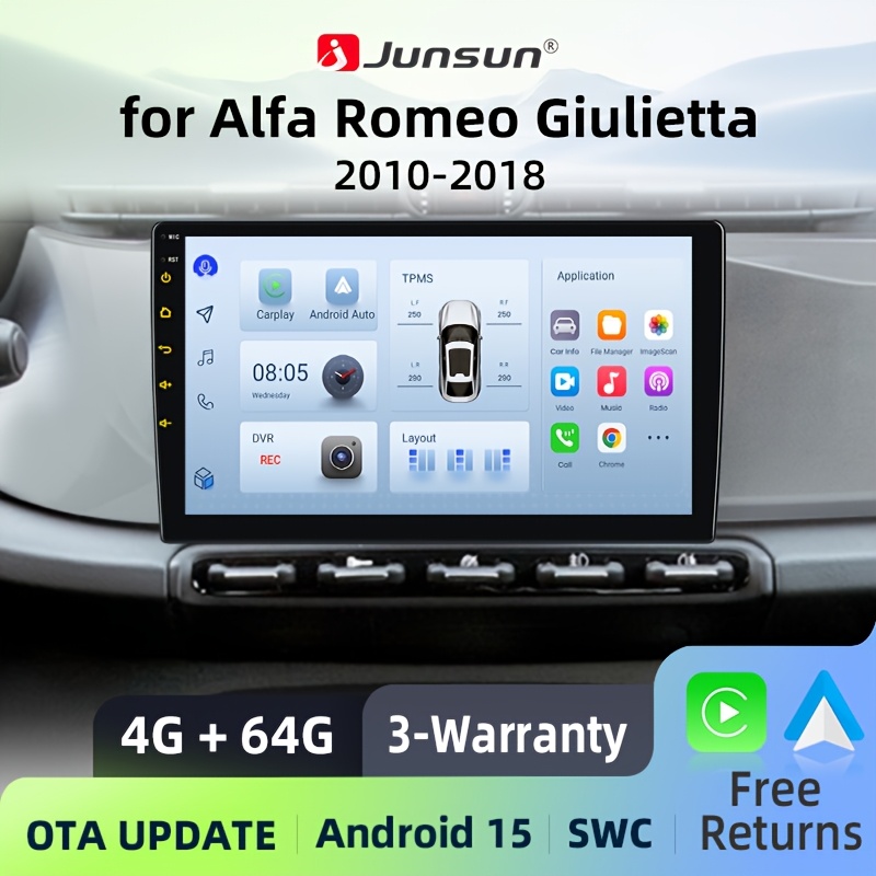 Junsun 15 Ai For Iphone 4+64gb Radio For Alfa 2010 2011 2012 2013 2014 Multimedia Smart Intelligent Systems Ips Touch Screen Stereo Video Player 2 Din Autoradio Navigation Bt Gps Wifi Fm Am